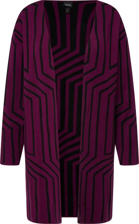 Produktbild Ulla Popken Strickjacke, Grafikmuster, V-Aussschnitt, Langarm (46, 48)
