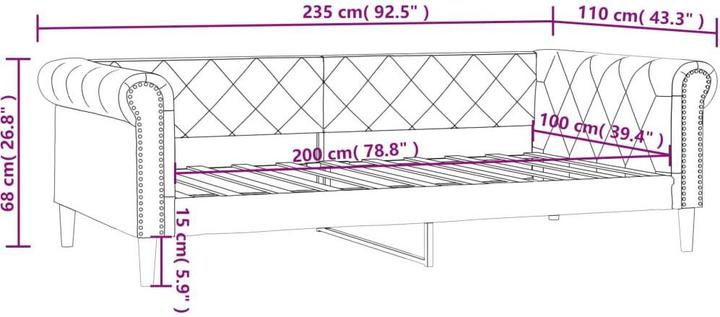 Produktbild vidaXL Tagesbett