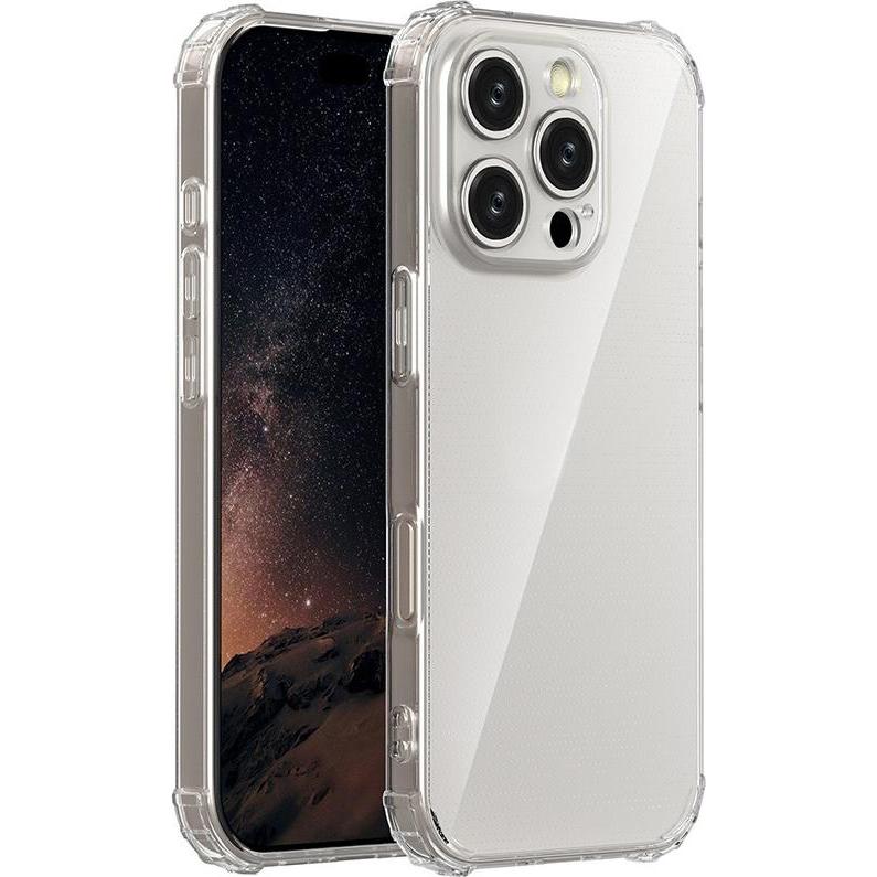 OEM Anti Shock 1,5 mm Hülle für iPhone 16 Pro Max 6,9" transparent (Apple iPhone 16 Pro Max), Smartphone Hülle, Transpar...