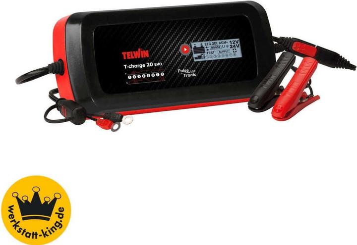Telwin Batterieladegerät Charge 20 Evo 230V 12V/24V (12V, 24V, 8 A)