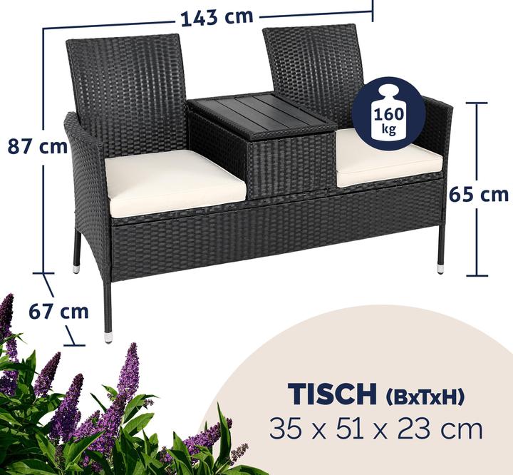 Actual product image Casaria Garden bench
