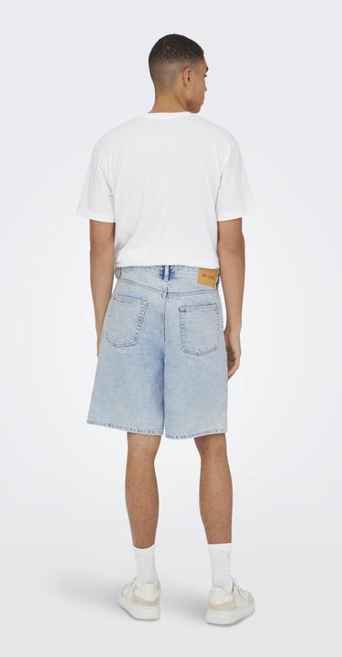 Immagine prodotto Only & Sons ONSFADE Mittlere Taille Locker geschnitten Shorts Jeans-Shorts (L)