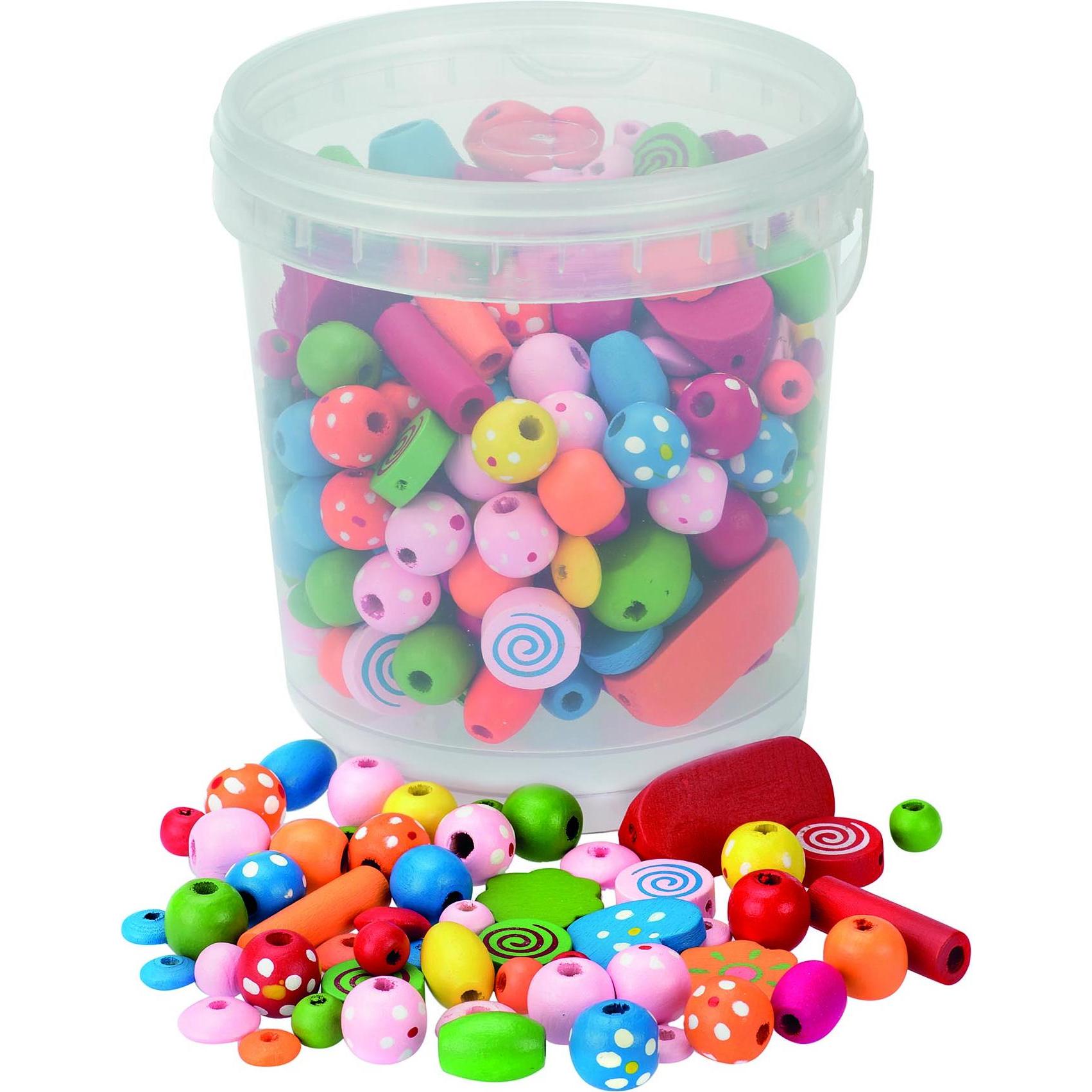 Thumbnail - Glorex Holzperlen Mix, 180 g