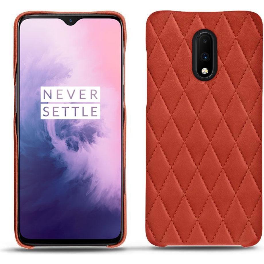 Thumbnail - Noreve Lederschutzhülle (OnePlus 7), Smartphone Hülle, Orange