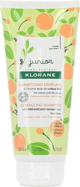 Produktbild Klorane Junior Peach (200 ml, Flüssiges Shampoo)