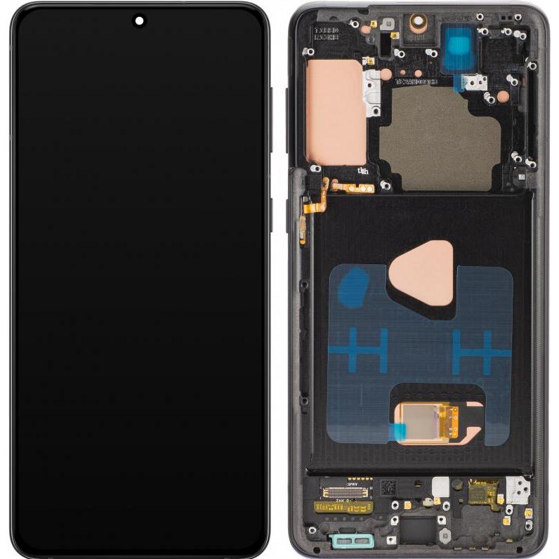 MP Display Unit für Samsung Galaxy S21+ 5G G996, OLED Version, Aftermarket, Schwarz (Display), Pezzi di ricambio per dispositivi mobili, Nero