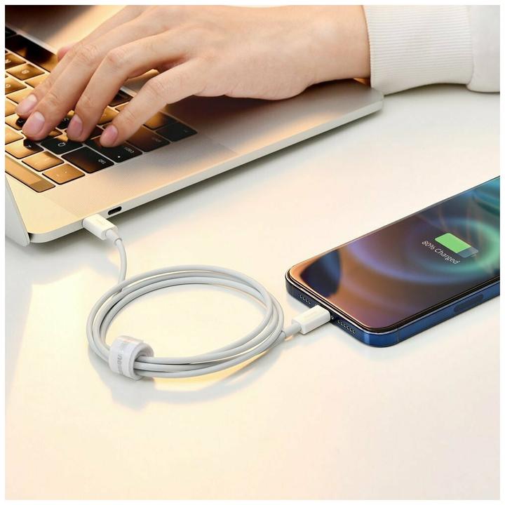 Image du produit Baseus Superior Series Cable USB to iP 2.4A 2m (blanc) (2 m, USB 2.0)