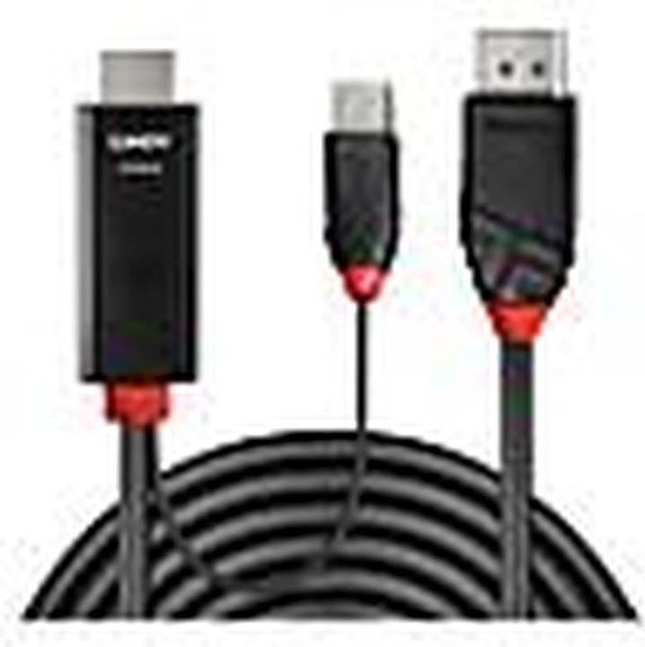Actual product image Lindy HDMI to DisplayPort adapter cable (1 m)