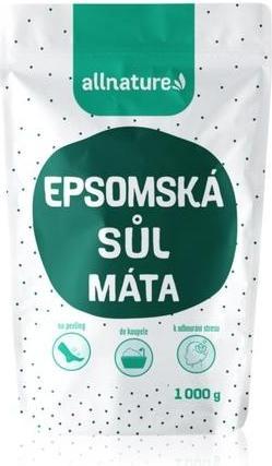 Actual product image Allnature Epsomská sůl Mint (Bath salts)