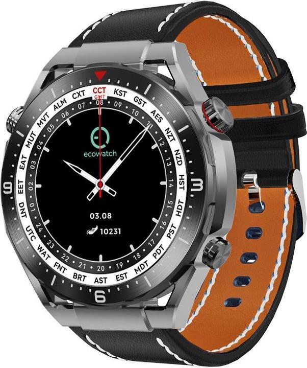 Maxcom SMARTWATCH ECOWATCH EW01 BLACK 1.52 HD/360X360/400mAh/7-20 DIAS/BT CALLS/BLE 5.2 EW01BK (51 mm)
