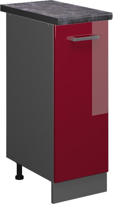 Anthrazit, Bordeaux Hochglanz, Rot Hochglanz