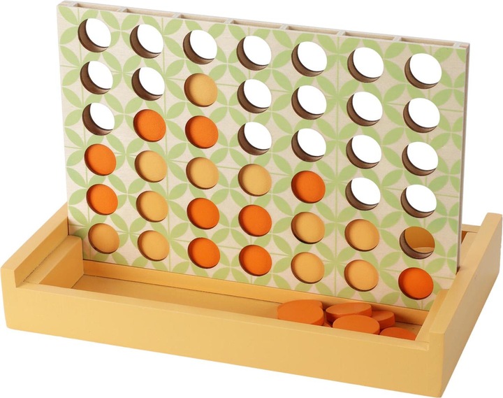 Produktbild Holzbrettspiel „Vier in einer Reihe“.