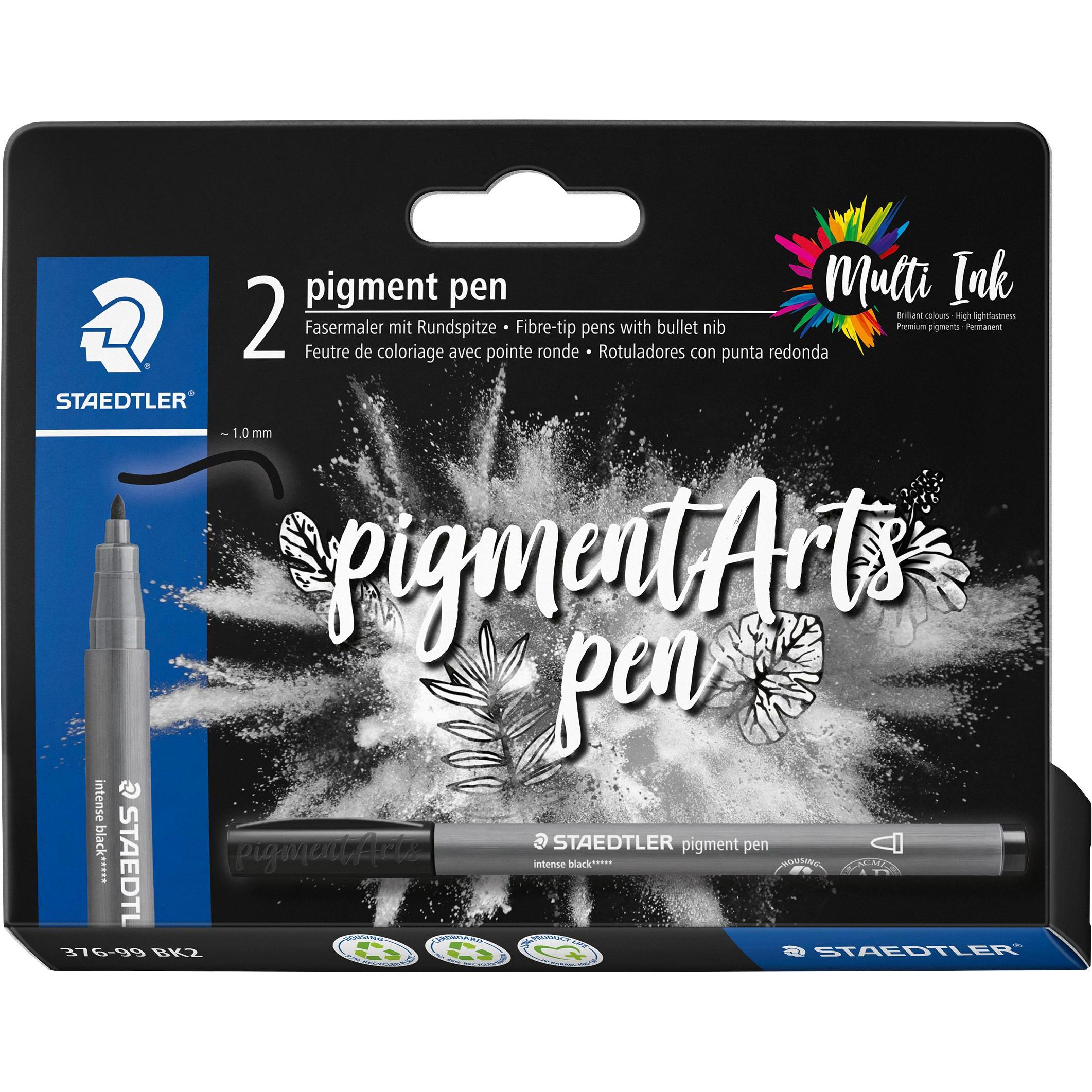 Staedtler, Malstifte, Fasermaler mit Rundspitze (Schwarz, 2 x)