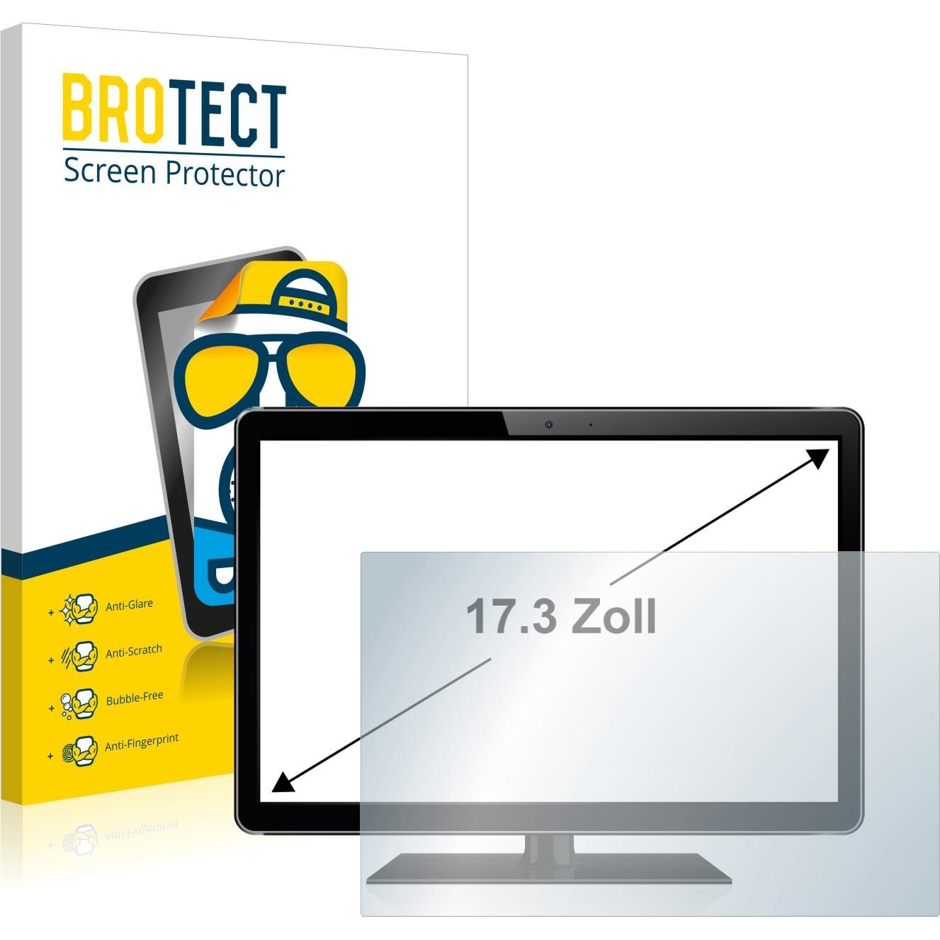 BROTECT Entspiegelungs-Schutzfolie Displayschutz Matt (17.30", 16 : 9), Monitor Schutzfolie