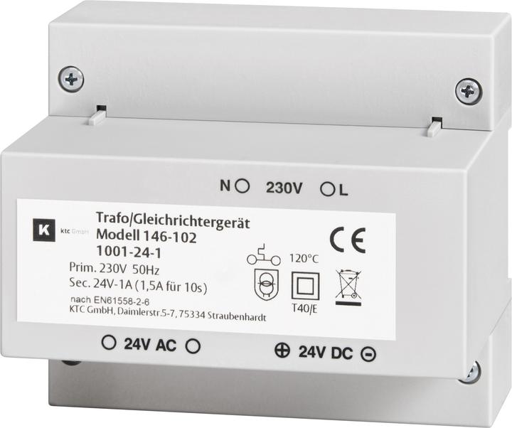 Image du produit effeff AP/REG Redresseur de transformateur 1001-24-1 24V AC/DC ALT:1002-241