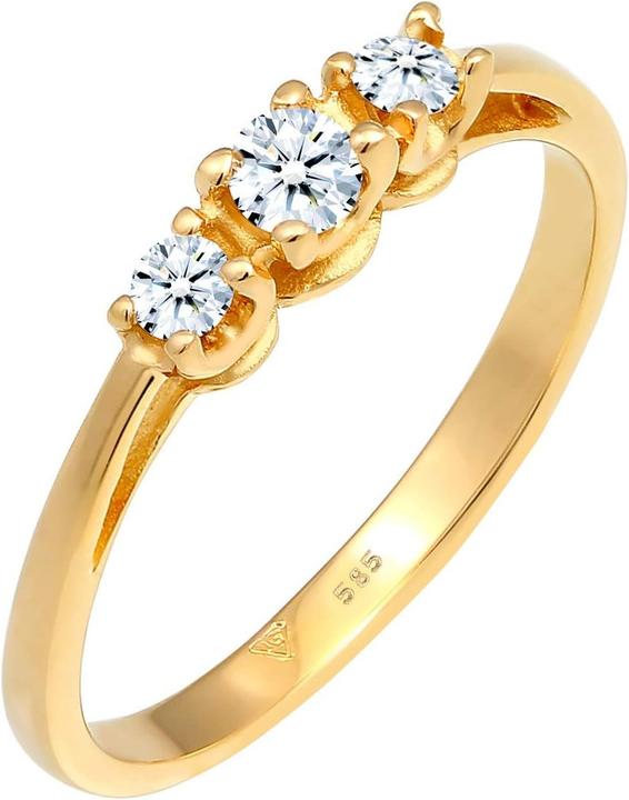 Produktbild Diamore Elli Diamonds Verlovingsring mit Brillant in Gelbgold (52)