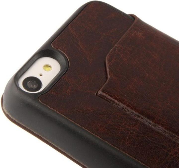 Produktbild König Design Schutzhülle Case (Flip Quer) für Handy Apple iPhone 5C Coffee (Apple iPhone 5c)
