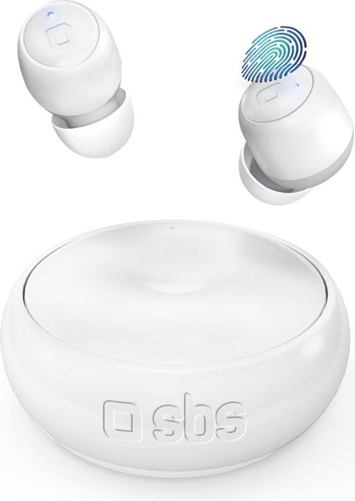 Immagine prodotto SBS Cuffie TWIN SPIN con stazione di ricarica da 350 mAh, bianco (6.50 h, Senza fili)