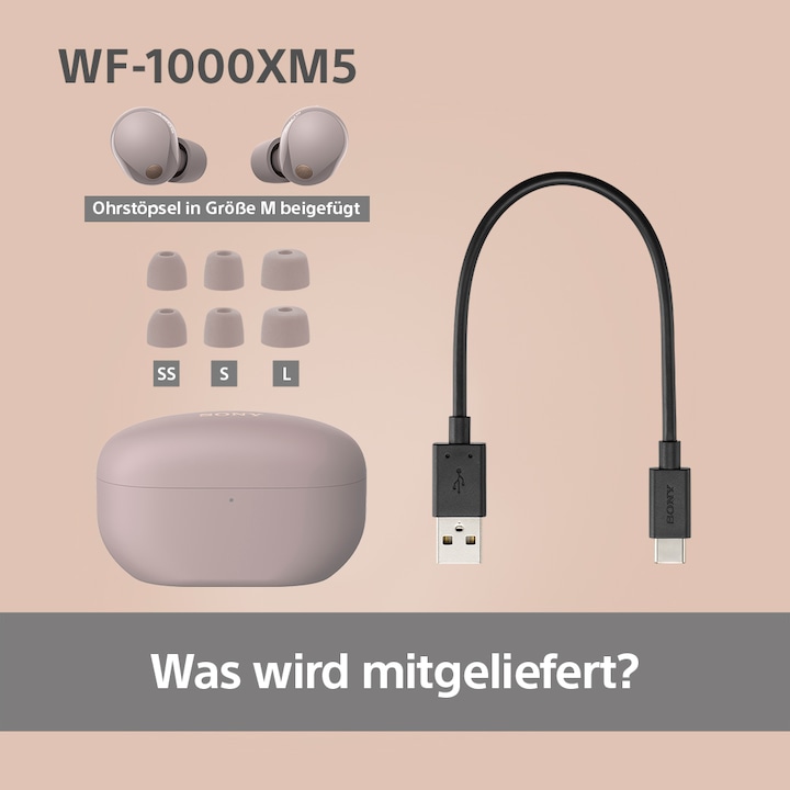 Image du produit Sony WF-1000XM5 (NC, 8 h, Sans fil)