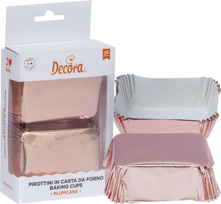 Produktbild Decora Mini-Cake-Backform 20 Stück, Rosegold (5 cm)