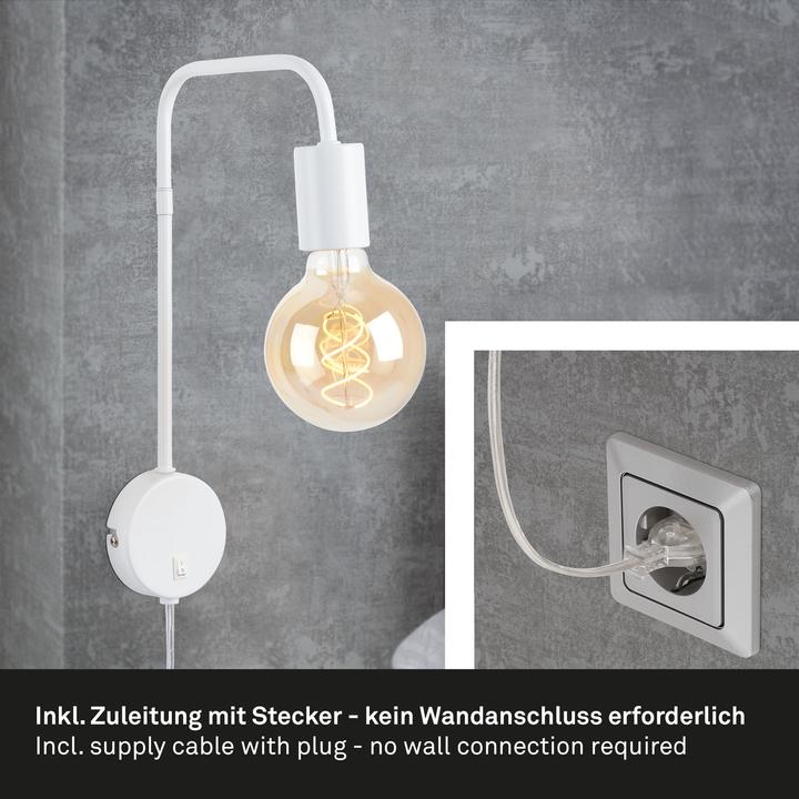 Produktbild Briloner Bettleuchte, weiss, 1xE27 max. 10W (E27)