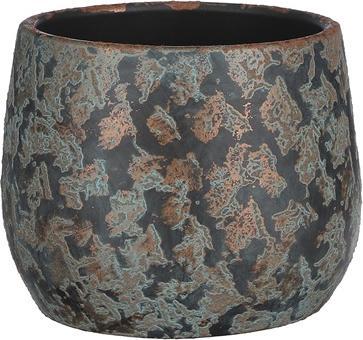 Mica Flowerpot Clemente 1034809, ceramics, Ø 19.5 cm, copper
