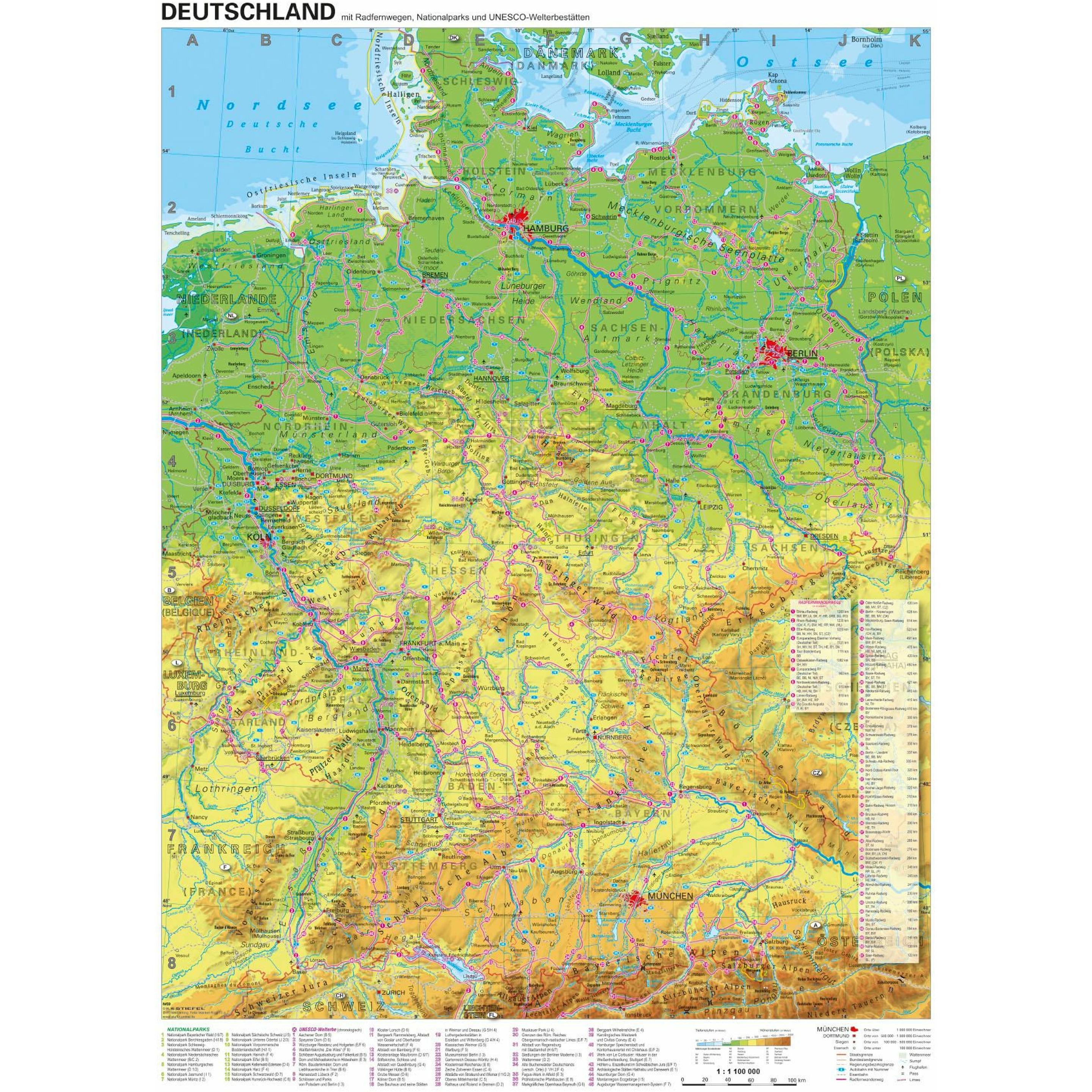 Stiefel Eurocart Stiefel:Deutschland Radfernwege (41286821)