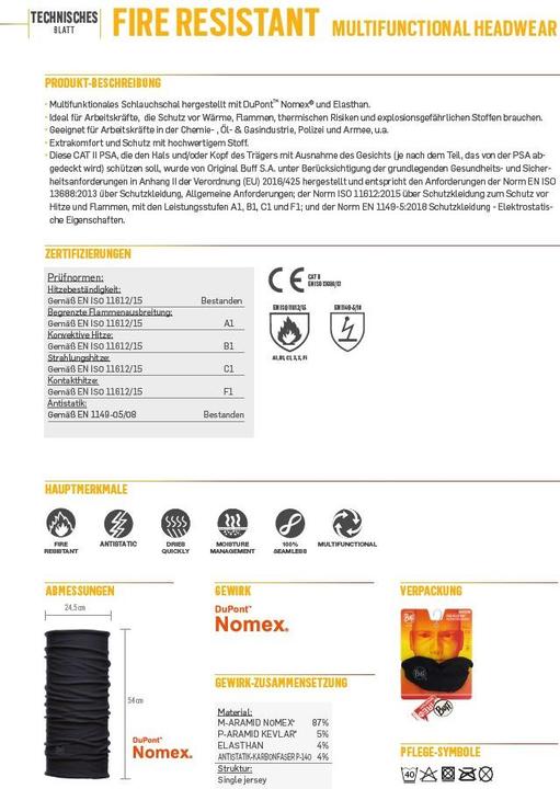 Produktbild Buff Fire Resistant