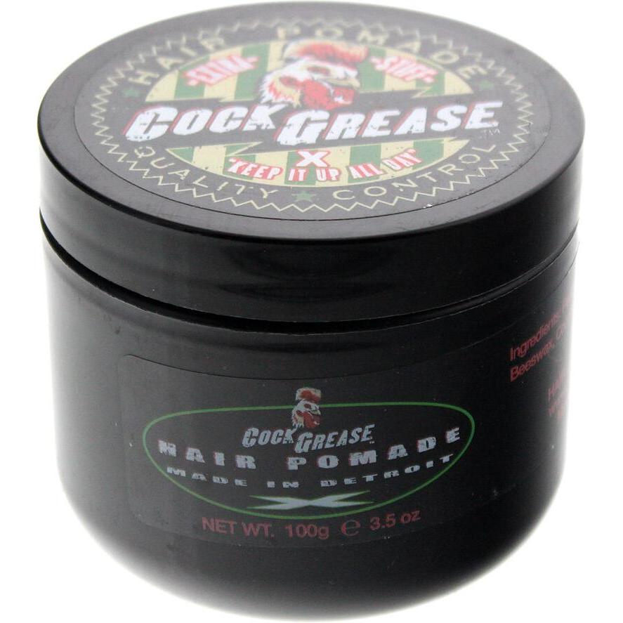 Cock Grease, Haargel + Haarwachs, Extra Steife Pomade 100g (Haarpaste)