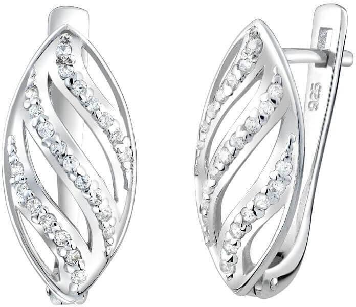 Image du produit Silvego Boucles d'oreilles en argent avec zircons Veria FNJE0053QR (Argent sterling 925)