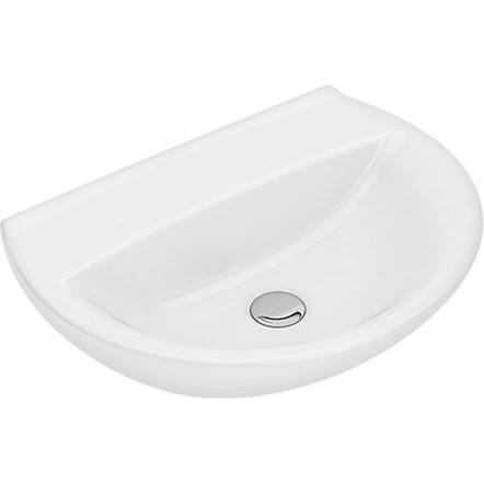 Geberit, Waschbecken, IFØ Ifö Spira Waschtisch 50x36 cm mit geschwungener Vorderkante und ohne Hahnloch und Überlauf - f...