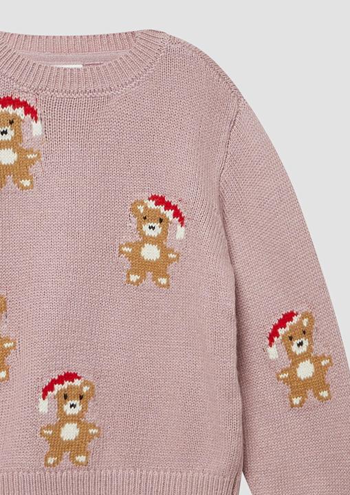 Produktbild s.Oliver Strickpullover Weicher Loose Fit Strickpullover mit Weihnachtsmotiven (92, 98)