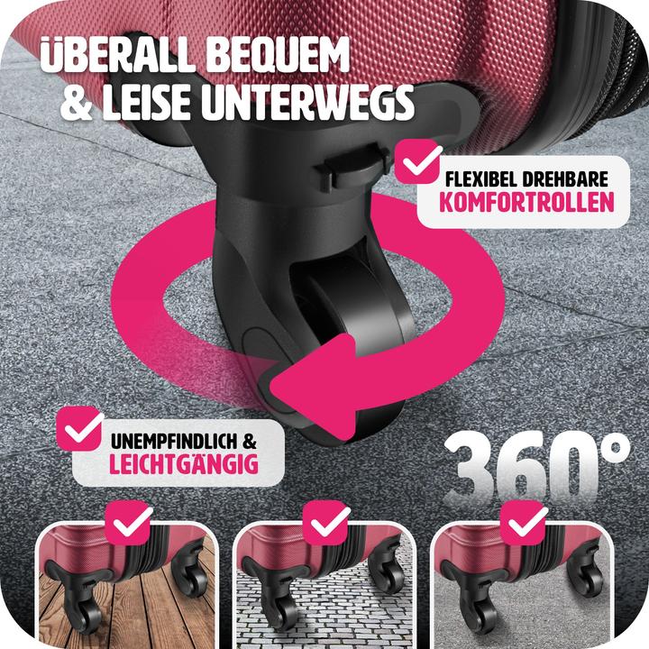 Immagine prodotto tectake Set di valigie rigide (106 l)