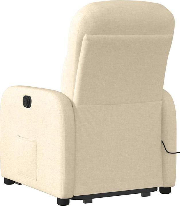 Immagine prodotto VidaXL Poltrona massaggiante con ausilio stand-up in tessuto crema