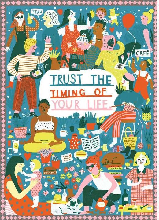 Actual product image Ravensburger Puzzle - Trust the Timing of your Life - 1000 pieces (1000 pieces)