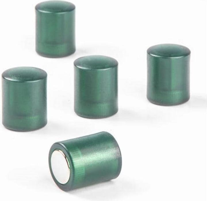 Image du produit Supermagnete Plots magnétiques cylindriques, vert transparent (5 x)