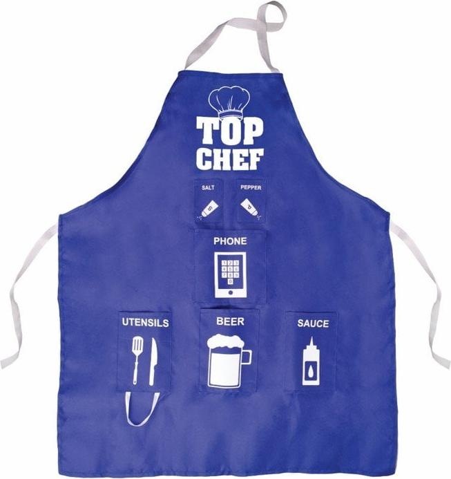 Fizz Creations Novelty Man Apron with 6 Pockets for Utensils, Beer, and Phone