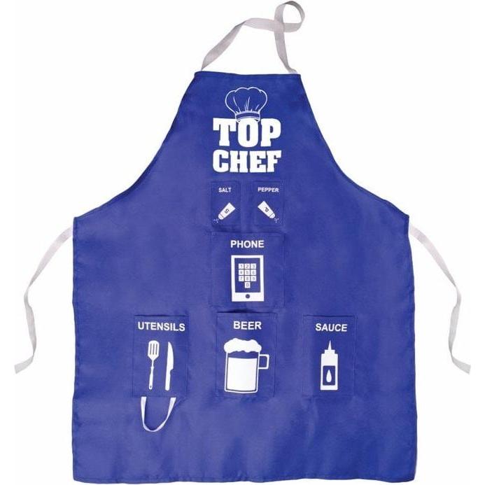 Fizz Creations, Kochschürze, Novelty Man Apron with 6 Pockets for Utensils, Beer, and Phone