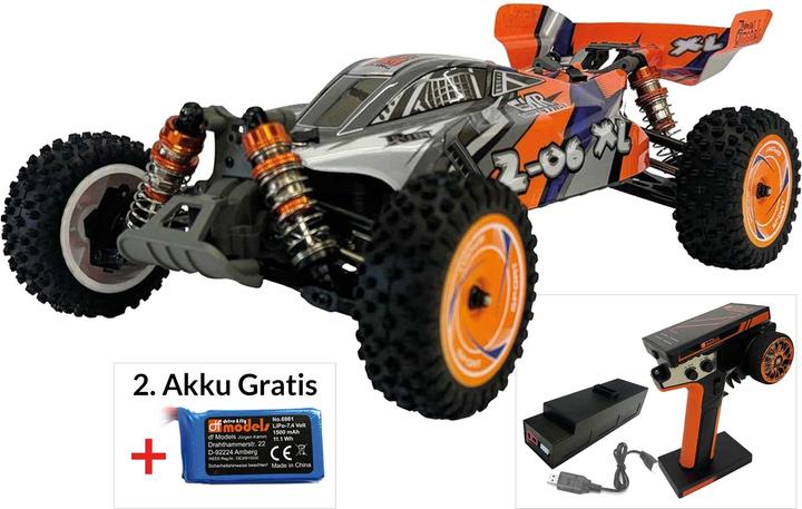 Produktbild DF-Models DRIVE & FLY MODELS Z-06 XL Buggy 1:12 RTR + 2. Akku 6981 (RTR Ready-to-Run)