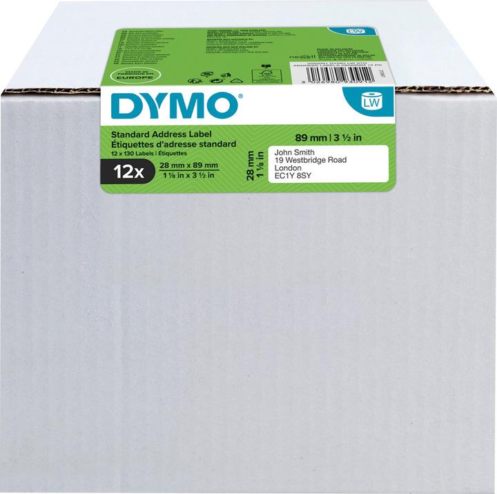 Produktbild Dymo ® LW - Standardadressetiketten Permanent Papier - - 2093091 (8.90 cm)