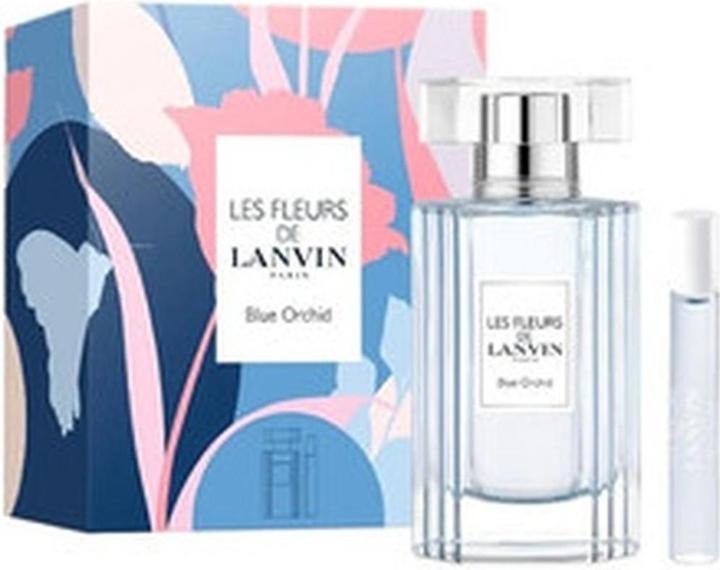 Actual product image Lanvin Set : Les Fleurs - Blue Orchid, Eau De Toilette, For Women, 50 ml + Les Fleurs - Blue Orchid (Perfume set)