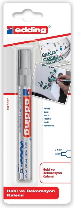 Produktbild Edding 750 Glanzlack-Marker (Silver, 2 mm, 1 x)