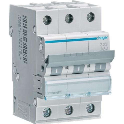 Hager, Schutzschalter, MCN310E, 230 - 400 V