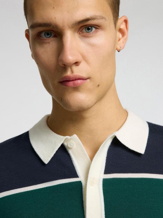 Image du produit Selected 100% Merinowoll Langarm-Poloshirt (L)