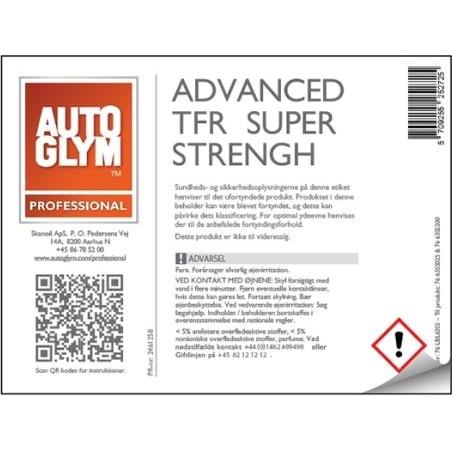 Autoglym, Accessori per pulizia auto, Etichetta Advanced TFR SuperStrength