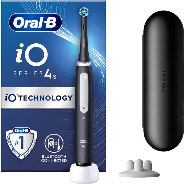 Oral-B iO 4S Erwachsener Vibrierende Zahnbürste Schwarz (Oszillierende Zahnbürste)