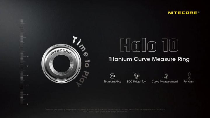 Produktbild Nitecore Halo10 Titanium Curve Measure Ring