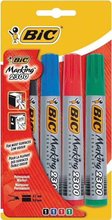 Image du produit Bic Marqueur permanent Making 2300 ECOlutions 4 pièces (Multicolore, 5.50 mm, 4 x)