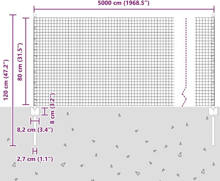 Produktbild vidaXL Zaun