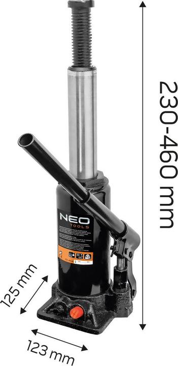 Produktbild Topex Neo Tools Hydraulik Auto Wagenheber 10 T
